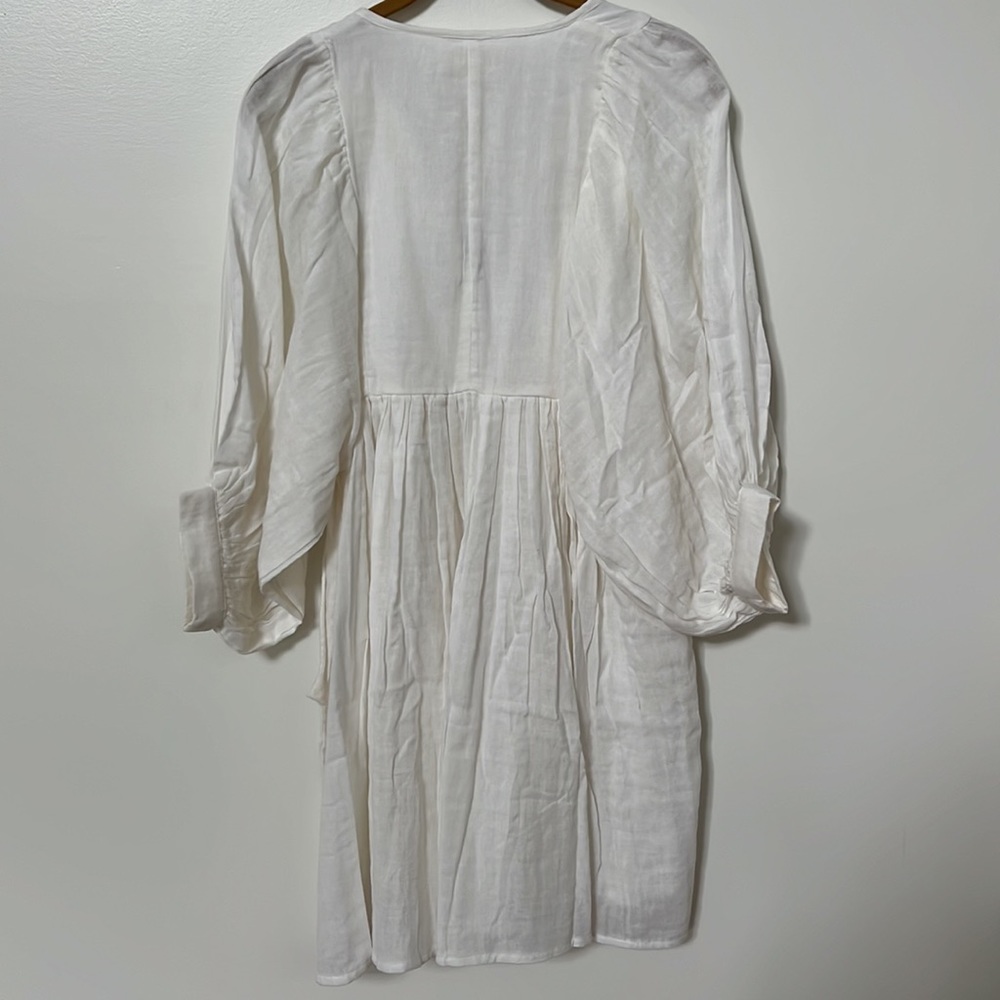 Daughters of India White Linen Dress size XS NWT - Picture 5 of 6